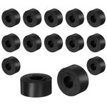 uxcell 16pcs Rubber Spacers 20mm OD x 8mm ID x 10mm Height Round Anti Vibration Spacer Rubber Bushing Grommets Thick Rubber Washers for Home Car Accessories