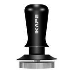 IKAPE 58.35mm Espresso Tamper, Premium Barista Coffee Tamper with Calibrated Spring Loaded, 100% Stainless Steel Base Tamper Compatible with Espresso Machine Rancilio, Gaggia Bottomless Portafilter