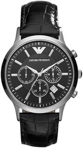 Emporio Armani Men's Classic Analog Analog-quartz Black Watch, (AR2447)