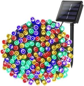 AERYS Solar Fairy String Light 10 Meter Inbuilt Rechargable Batery IP65 Waterproof 8 Mode Copper Wire Outdoor/Indoor Solar Powered Led String Light Decorations for Garden Yard Balcony (RGB Colour)