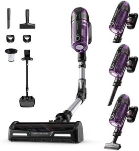 Rowenta X-Force Flex 12.60 Aspirapolvere Senza Fili, Potenza 150 Air Watt, Autonomia 45 min, Aspirapolvere con Batteria Rimovibile, Luce LED e Stazione di Ricarica Verticale Inclusa, RH98A0