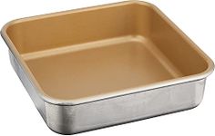 Nordic Ware Naturals Non-Stick 9" Square Cake Pan, Baking Tin with Superior Heat Conductivity to Brown Food Evenly, Premium Bakeware Made in the USA, Silver