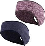 NATUCE 2 Pieces Running Headband Fl