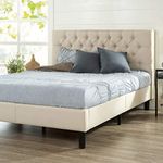 Zinus Upholstered Modern Classic Tufted Platform Bed, Full