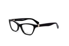 Kate Spade Alaysha 7RM Black Polka Dot Plastic Cat-Eye Eyeglasses 51mm