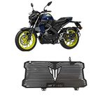 RANARC Stainless Steel Motorcycle Radiator Guard Protector Grill for (Black)