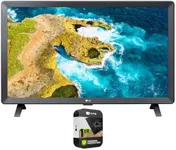 LG 24LQ520S-PU 24 inch Class LED HD Smart TV with webOS Bundle with 1 YR CPS Enhanced Protection Pack