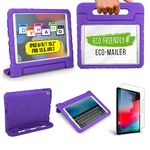 Official Cooper Dynamo Shockproof iPad 10.2 Case Kids | Apple iPad 9th Generation Case Kids with Pencil Holder & Handle, iPad 8th, iPad 7th Generation Case Kids, iPad Air 3, Pro 10.5 (Grape Purple)