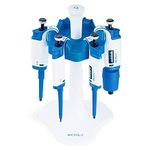 MICROLIT - Complete Starter Kit, Pipettes with 0.5-10ul, 10-100ul, 100-1000ul and 1-10ml Liquid Capacity, 4-Piece Set of Pipettes with a Carousel Stand and Compatible Micropipette Tips