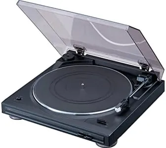 Denon DP-29F Fully Automatic Record Player, Analog Turntable with Built-in RIAA Phono Equalizer, Unique Automated Tonearm Design, Manual Lifter Mechanism, Rigid Diecast Aluminum for Stability