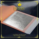 Edible Genuine Silver Leaf Sheets - by Barnabas Blattgold - 3.75 inches - 25 Sheets - Transfer Patent Leaf