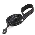 Reflective Dog Leash Puppy Walking Lead, Padded Pet Chain Rope，Length 200cm True Love TLL2111(Black,L)