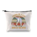 G2TUP TV Show Inspired Gift Living A Van Down By the River Makeup Bag Sketch Comedy Lover Cosmetic Bag Variety Show Fan Gift, Living A Van Down MB, Accountant Definition Mb