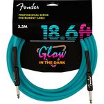 Fender Instrument Cable Pro Series 18.6' Glow In Dark Cable Blue 990818108