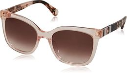 kate spade NEW YORK Women's Kiya/s Sunglasses, Peach, 53 mm