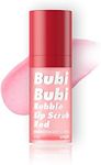 UNPA Bubi Bubi Bubble Lip Scrub Red 0.33 Fl Oz| Lip Bubble Moisturizer & Lip Scrubber | Lip Care Products for Lip Repair & Lip Lightening | Lip Scrubs Exfoliator & Moisturizer | Korean Lip Moisturizer