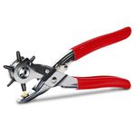 NEU MASTER Hole Punch, Heavy Duty Leather Hole Puncher Revolving Punch Pliers for Leather Craft Belt, Watch Bands, Bags, Dog Collars and More