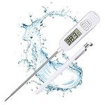 Allinone-Kitchen Meat Thermometer,Digital Instant Read Kitchen Cooking Temperature Long Food Probe with Large LCD Screen℉/℃ Button for Hot Beverage,Grill,BBQ,Jam,Water,Milk,Battery Included