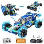 Remote Control Racing car for Boy, STEM Robot Building Kit 3 in 1 APP & Remote Control Educational DIY Engineering Blocks for Kids RC Projects Toys Birthday & Christmas Gift for Kids 6 7 8 9 10 11 12+