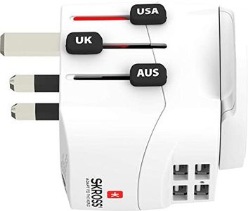 SKROSS | 1.302471 | Universal Travel Plug with 4 x USB Ports