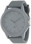 Fastrack The Minimalists Quartz Analog Grey Dial Silicone Strap Unisex Watch-NR38024PP24