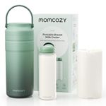Momcozy Portable Breast Milk Cooler for Travel, 24H Ice-Free Cooling Breastmilk Storage Bottles Container, 350ml Leak Proof Outdoor Small Freezer, Baby Breastfeeding Essential Gift for New Moms