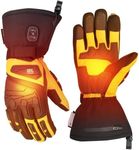 KEMIMOTO Heated Work Gloves with 3000mAh Battery and Dual-Zone Heating