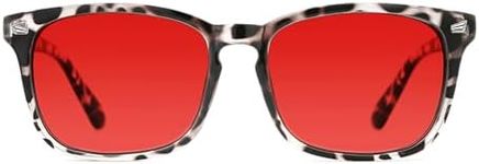 TIJN Sleep Glasses for 99.9% Blue Green Light Blocking Dual AR Coatings Red Lens for Computer Gaming Reduce Eyestrain