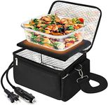 Terrassta 3-in-1 Portable Oven, 12V/24V Car Dual Use, Heated Lunch Box, Food Warmer, Safe & Convenient, Compatible with Containers, 11" x 8" x 4"