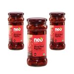 Neo Sliced Red Paprika 350g I P3 I 100% Vegan I Ready-to-Eat Fibre-Rich Topping for Pizza, Pasta, Burger, Snacks and Salads I Non-GMO (Pack of 3)