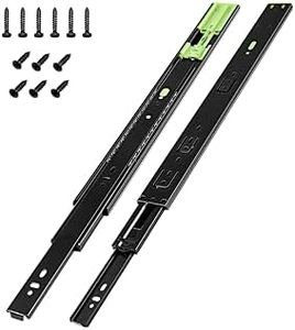 10 Pairs | Soft Close Drawer Slides 20 inch, HBL’ Heavy Duty Cabinet Drawer Slides Replacement - Ball Bearing Full Extension, 200 LB Capacity, Made of Cold-Rolled Steel, Rust-Resistant & Long-Lasting.