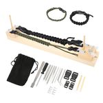 Paracord Jig, Adjustable Length Paracord Jig Bracelet Maker Wristband Maker Bracelet Maker Making Kit Wooden Paracord Bracelet Jig for Paracord Braiding