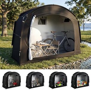 Advwin Bike Storage Tent, Outdoor Bicycle Storage Shed for 3 Bikes, Waterproof Portable Bike Covers Shelter, 200*80*165cm Large Garage Tent for Motorcycle, Garden Tools, Lawn Mower