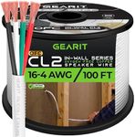 GearIT 16/4 Speaker Wire (100 Feet)