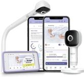 Hubble Connected SkyVision Pro AI-Enhanced HD Smart Camera Baby Monitor, Parent Unit, Crib Mount, Remote Pan Tilt Zoom, 2-Way Talk, Night Vision, Nightlight, Soothing Sounds, Wellness Tracker, App
