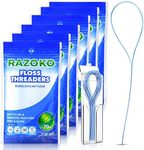 RAZOKO Floss Threaders | Dental Floss Threaders for Braces, Bridges, and Implants |420PCS (Pack of 6)