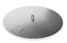 30" Round Flat Fire Pit Pan (304 Series SS) for use w/24 Round Fire Ring Burner