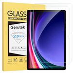 Gerutek Screen Protector for Samsung Galaxy Tab S9 FE/Tab S9 11" 2023, Samsung Tab S8/S7 Tempered Glass Screen Protector [Ultra Clear] [Anti Scratch] [[9H Hardness] for Galaxy Tab S9 FE/S9/S8/S7