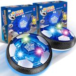 Kids Toys 2 Pack Hover Soccer Ball Gifts Set with LED Lights, Toys for Boys 8-10,Kids Stocking Stuffers for Boys 8-12, Toys for Boys 8-10