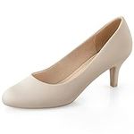 Ankis Nude Pumps for Women, Comfort