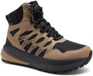 Men's Orthopedic Wide Hiking Boots: Arch Support Heel Spur Plantar Fasciitis Orthotic Hammer Toes Trail Sneakers, Outdoor Climbing Gowalk Walking Working Durable Ankle Boots Khaki Size 14