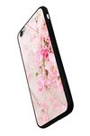 Pixelz - Floral Print Real Glass Back Case for Apple iPhone (Style 29) (iPhone 6 plus/6s Plus)