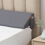 Vekkia King Sizeï¼Ë†76"x10"x6"ï¼â€° Bed Wedge Pillow/Headboard Pillow/Mattress Wedge,Gap Filler to Close The Gap (0-6") Between Headboard and Mattress ï¼Ë†Grayï¼â€°