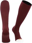 TCK Prosport Performance Tube Socks (Maroon, Medium)