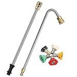 Stone Banks Angled Spray Lance, Underchassis Wash Lance Compatible with Karcher K2 K3 K4 K5 K6 K7 Pressure Washers, Guttering Cleaning Kit Gutter Rod Cleaner Attachment Pressure Washer Accessory