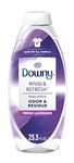 Downy RINSE & REFRESH Laundry Odor Remover and Fabric Softener, Fresh Lavender, 754 ml, Safe on ALL Fabrics, Gentle on Skin, HE Compatible