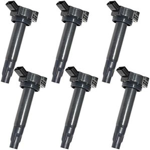 MAS 6 Pcs Ignition Coil Pack Compatible with 2004-2010 Lexus ES330 RX330 RX400H Toyota Highlander Camry Sienna Solara 3.3L V6 Replace UF-506 UF430 9091902246 610-58657 C1452