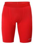 Athmonk 4-Way Lycra Compression Shorts for Men | Tight Skin Fit, Non Padded | Cycling Running Workout Gym Cricket Football Sports | Tummy Tuck Recovery Muscle Support | Quick Dry Anti-Chafe, Red,S