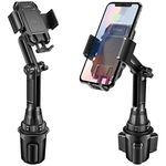 Cup Holder Phone Mount, Cup Holder Phone Holder For Car Phone Cradle Compatible for iPhone 13 Pro Max mini 12 Samsung Galaxy Google Pixel Moto LG Android Smartphone Google Map GPS