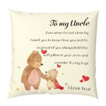 for Uncle Gifts,Pillow Cover for Uncle,Aunt and Uncle Gifts,Best Uncle Gifts,Uncle Birthday Gifts,Christmas Uncle Gifts,Uncle Cushion Cover,Gifts for Halloween